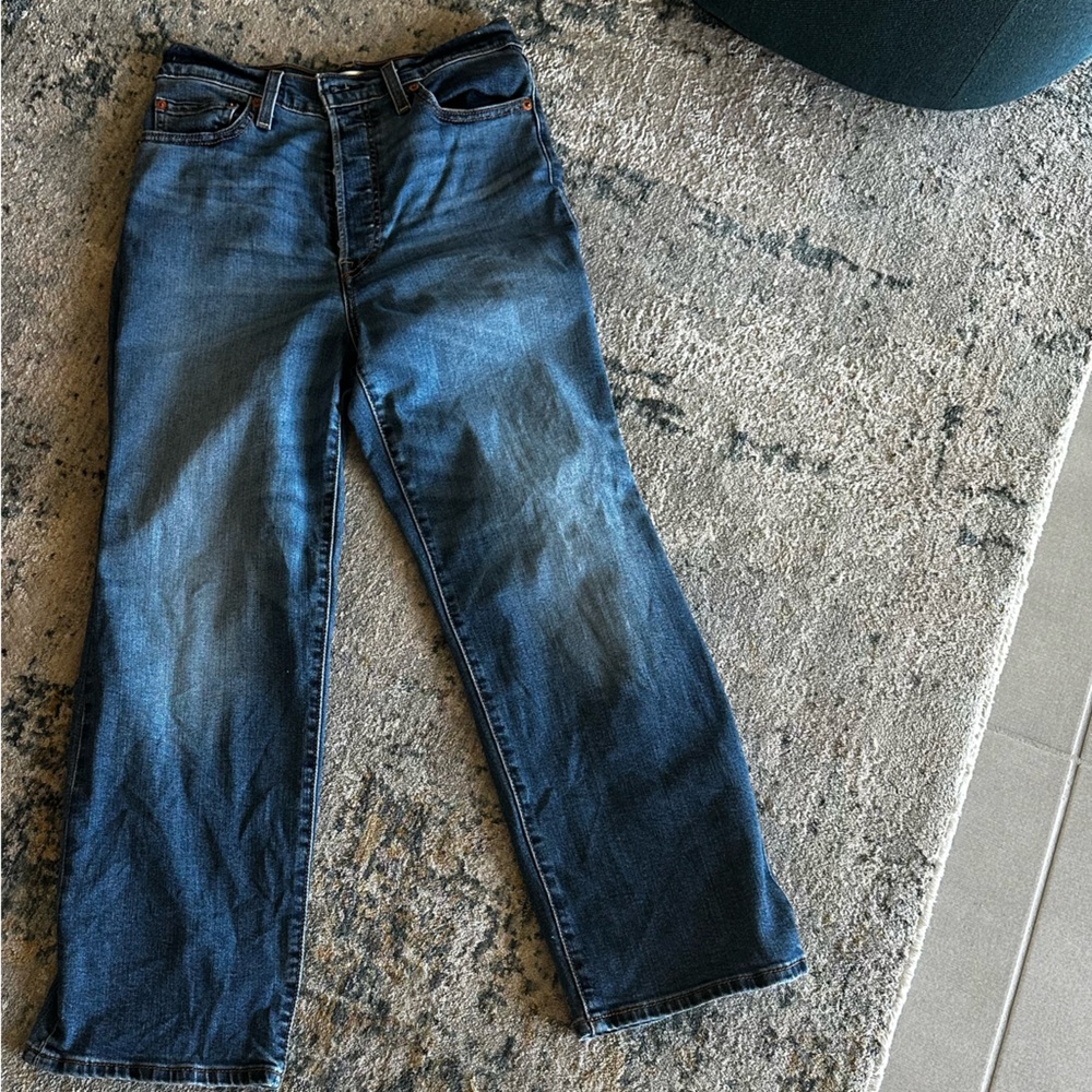 Levis Ribcage Straight Angle View 4